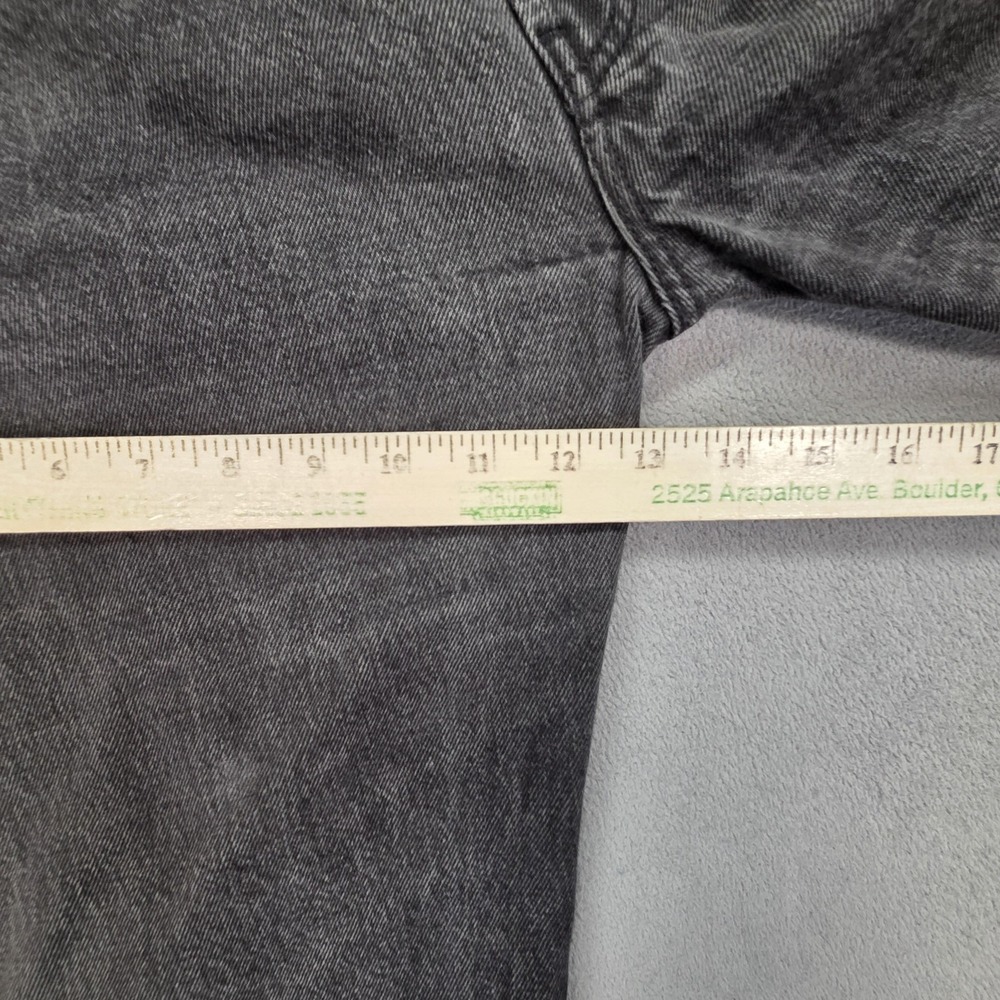Vintage Levis 501 Jeans Mens Charcoal Straight Button Fly USA 90s Fits 38x27 - Picture 6 of 16